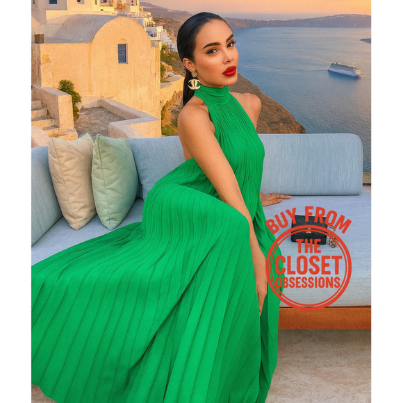 RARE!!! MANGO BLOGGER FAVE!!! Halter Midi Dress NWT - Picture 2 of 16